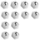 thumbnail image 1 of Mini Caster Wheels for Small Appliances, Self Adhesive Caster Wheels, Stainless Steel Rollers (12 PCS, White), 1 of 5