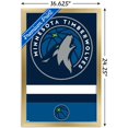 thumbnail image 3 of NBA Minnesota Timberwolves - Logo 20 Wall Poster, 14.725" x 22.375", Framed, 3 of 5