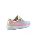 thumbnail image 2 of Remy-18 Women's Fashion Flat Glitter Light weight Lace Up Rubber Running Athletic Shoes, 2 of 2