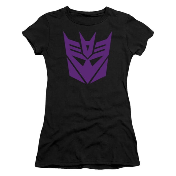 Transformers Decepticon S/S Junior Women's T-Shirt Sheer Black