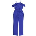 thumbnail image 2 of Bar III Cold Shoulder Jumpsuit Bright Blue S, 2 of 2