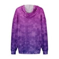 thumbnail image 6 of Hoodies For Women Oversized Winter Cute Sweatshirts Pullover Trendy Fall Clothes, Christmas Print Lightweight Design without Pockets for Comfortable Fall Winter Wear,Purple,XL, 6 of 6