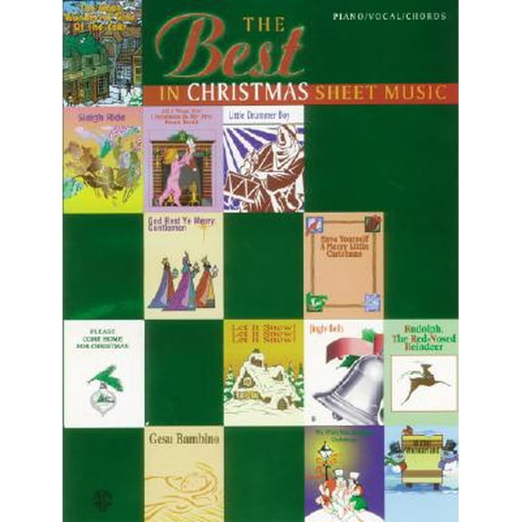 The Best in Christmas Sheet Music : Piano/Vocal/Chords (Paperback)