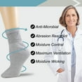 thumbnail image 7 of Womens Diabetic Cotton Ankle Socks Grey 6 Pairs Size 9-11, 7 of 7