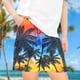 thumbnail image 2 of Odeerbi 5-14 Años Niños Niñas Pantalones Cortos de Estampado Tropical Hawaiano Pantalones de Baño En Seco Rápido Pantalones Cortos de Tabla de Playa, 2 of 4
