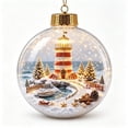 thumbnail image 2 of CaiYueKe Light Up Christmas Ornament Ball with Mini Holiday Scene, Glowing Tree Hanging Decoration with Warm Lights, Festive Story Scene Pendant for Christmas Tree Window Mantel, 2 of 8