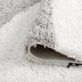 thumbnail image 5 of Uptown Shag Contemporary Shag Thick White and Silver Indoor Area Rug, 6.7' x 9', 5 of 7