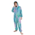 thumbnail image 5 of Soft Big Kids Onesie Pajamas Cozy Loose-Fit Jumpsuits for kids with Pockets for Christmas Lounge & Play Tie-dye Dandelions Pattern, 5 of 8