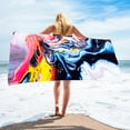 thumbnail image 2 of Zatoumnr 30"x60" Square Microfiber Beach Towel, Lightweight and Absorbent, Sandproof Blanket, Ideal for Travel, Swimming, and Beach, 2 of 4