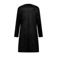 thumbnail image 6 of Meichang Womens Velvet Dress Fall Winter Long Sleeve Crew Neck Wedding Guest Dresses Formal Cocktail Party Mini Dress Vintage Velour Mother of The Bride Dresses, 6 of 9