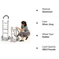 thumbnail image 3 of "HaulPro Foldable Heavy Duty Hand Truck, 500 lb Capacity, 8"" Wheels, 14"" x 7.5"" Nose Plate", 3 of 13