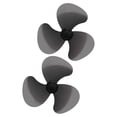 thumbnail image 1 of PTOOTP 2Pcs Universal Black Fan Blades Replacement for Electric Standing and Table Fans Easy Install, 1 of 8
