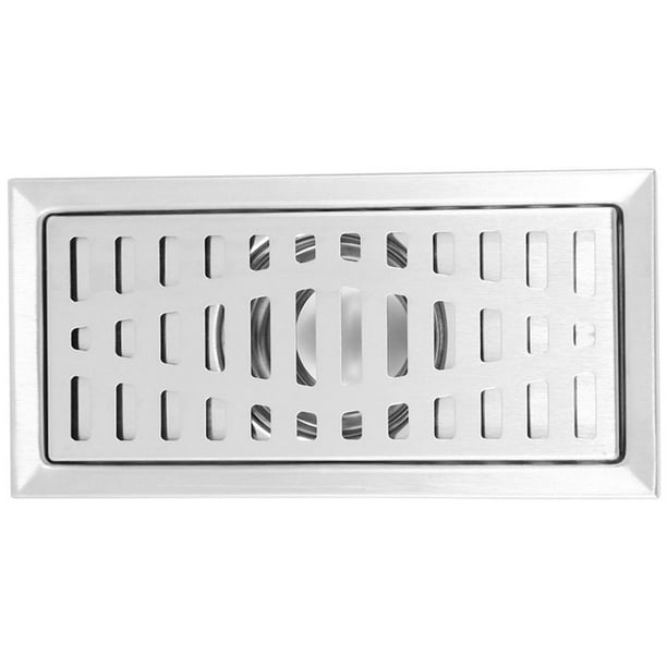 4X Ducha de Baño de Acero Inoxidable de Gran Tráfico Piso Cuadrado Rejilla de Desechos Sanitario Drenaje de Piso