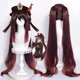 thumbnail image 1 of High Quality Simulation Scalp Genshin Impact Hutao Cosplay Wig Anime Game Hu Tao Heat Resistant Hair Wigs + Wig Cap heqiyong LED, 1 of 2