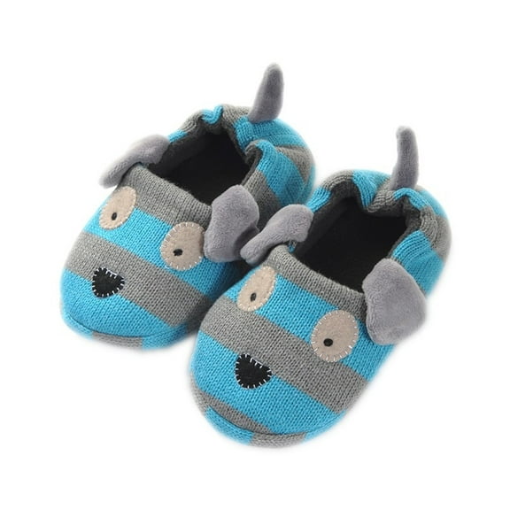 Otqutp Toddler Puppy Slippers Cute Cartoon Animals Plush Warm Home Shoes Boys Girls Winter Comfy Full Wrapped Slippers