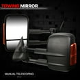 thumbnail image 2 of DNA Motoring For 99-02 Silverado Sierra 00-02 Tahoe Yukon Towing Mirror Pair w/Powered+Heated+LED Signal Light, 2 of 11