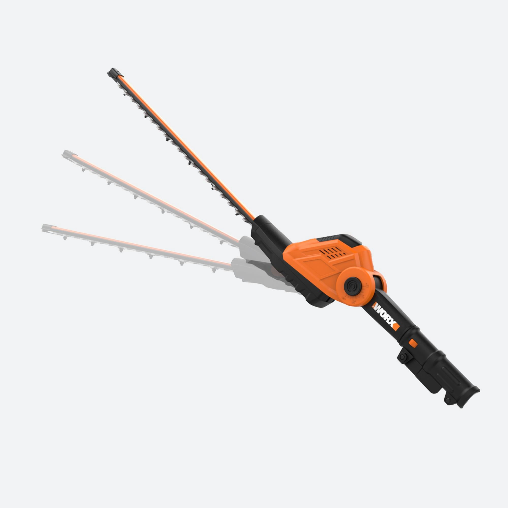 Worx WA0308 20" Hedge Trimmer Head Attachment, Dual-Action Cutting Blades