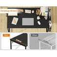 thumbnail image 4 of . Computer Desk with Non-Woven Storage Bag Office Work Desk for Small Spaces Writing Study Industry Modern Table for Bedroom Home Office, 4 of 9