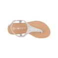 thumbnail image 4 of Girls' Rhinestone Decor Flat Sandals Fashionable Casual T-Strap Sandals Summer Flip Flop Sandals, 4 of 5