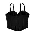 thumbnail image 6 of Ahabrexf Waist Beads for Women,Color Blocked Sleeveless Cropped Top with Exposed Midriff Design, 6 of 9