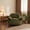 Green, variant on iooHug Faux Fur Accent Chair, Comfy Bean Bag Chair with Back Support, Plush Floor Sofa for Living Room, White