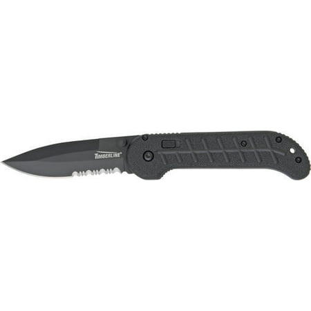 UPC 096196011418 product image for TIMBERLINE Kickstart Spearpoint Serrated Edge Knife with Black Blade 1141 | upcitemdb.com