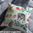 thumbnail image 2 of Castle Fairy Raccoonc Deer Rabbit Fabric by the Yard 2 Yard,Chic Flower Sewing Fabric,Floral Animal Home Decor Fabric by the Yard,Breathable Cartoon Home Decor, 2 of 6