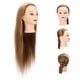 thumbnail image 1 of Cabeza De Maniquí De Peluquería, Accesorios De Entrenamiento De Peluquería Cabeza De Maniquí Duradera Marrón Dorado Para Cortar Para Diseñar Para Tejer Para Teñir, 1 of 7