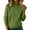 Green, variant on Women's Half Turtleneck Sweater, Loose Fit Pullover Top, Long Sleeve Casual Knit, Slimming Everyday Sweater, Solid Color Versatile Sweater, Fall Winter Knit Top Brown XXL