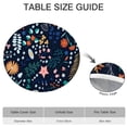 thumbnail image 6 of Pioneer Flower Floral Print Pattern Round Fitted Tablecloth with Elastic Edge,Dining Table Cover Waterproof,Outdoor Round Tablecloth for Camping,Dining,Indoor and Outdoor, 6 of 7