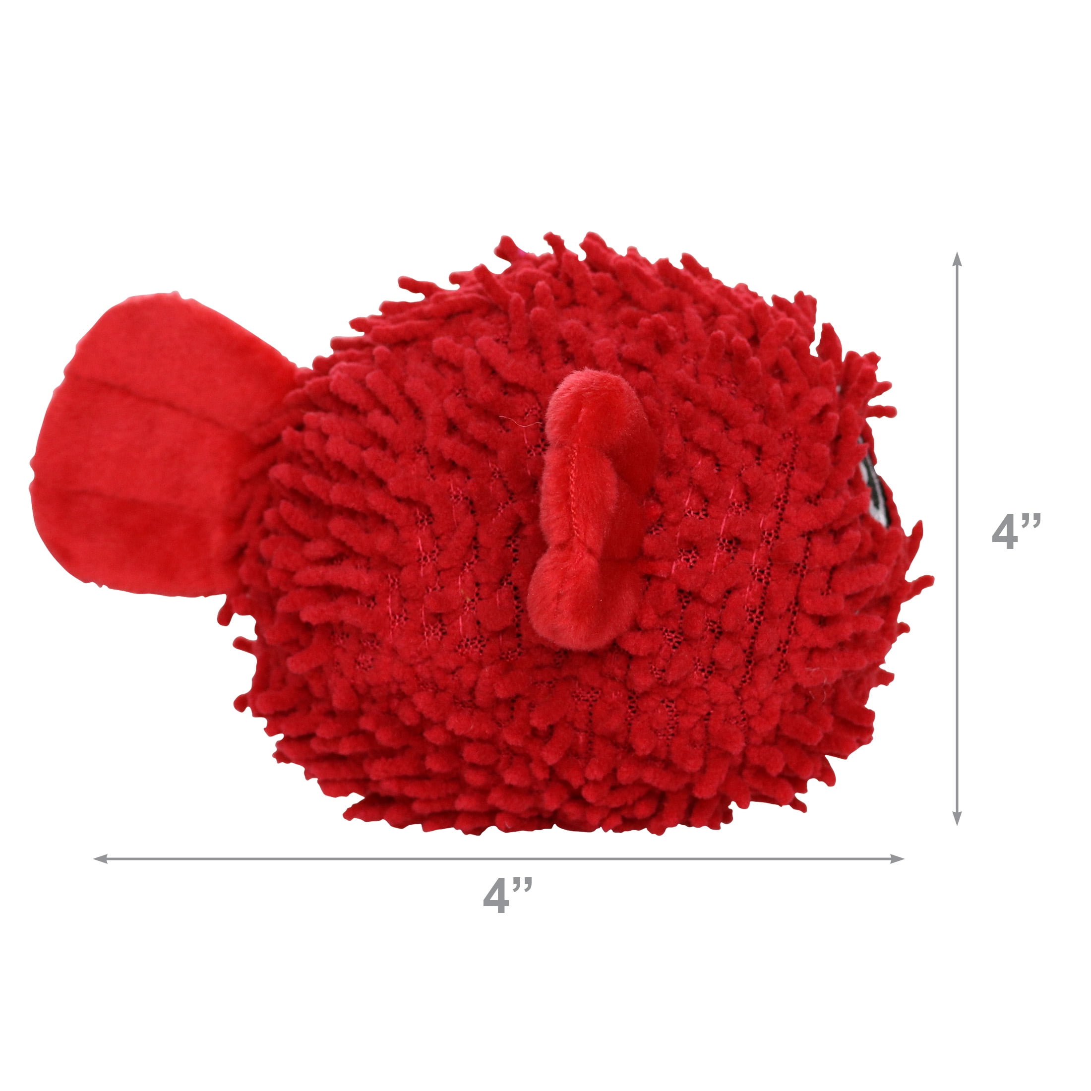 Mighty Jr Microfiber Ball Blowfish Durable Squeaky Dog Toy