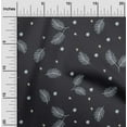thumbnail image 2 of oneOone Viscose Chiffon Black Fabric Christmas Feather Sewing Craft Projects Fabric Prints By Yard 42 Inch Wide, 2 of 6