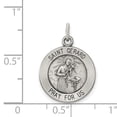 thumbnail image 2 of Sterling Silver Antiqued Saint Gerard Medal (22 X 16) Made In United States qc5728, 2 of 2