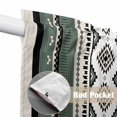 thumbnail image 4 of Sage Green Boho Swag Valances for Windows, Kitchen Window Curtains Over Sink, Vintage Ethnic Tribe Retro Abstract Art Window Treatment Curtains for Living Room/Bedroom Curtains 2 Panel Sets 36"x45", 4 of 8