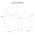 thumbnail image 5 of Sillon Monza DICASA Chocolate, 5 of 5