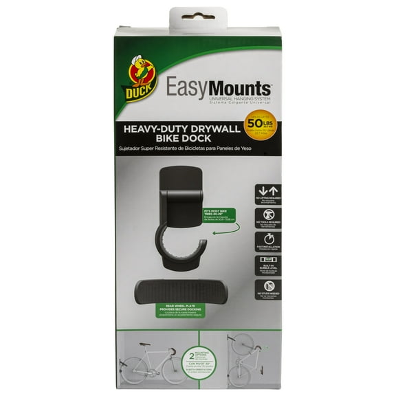 Duck EasyMounts Garage Bike Dock, 2.9 in. x 5.5 in. x 11.9 in., Holds up to 50 lbs.