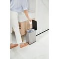 thumbnail image 2 of Nine Stars Step-on Bathroom Trash Can, 3 Gallon stainless steel, Pedal open, Hands-free Soft Close lid Garbage bin, Silver, 2 of 12