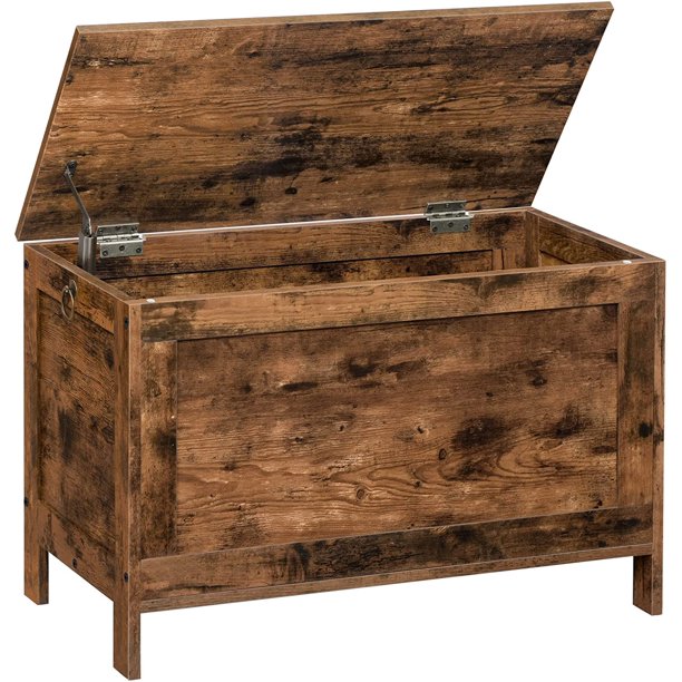 HOOBRO Retro Toy Box Storage Chest Organizer with Safety Hinge Sturdy