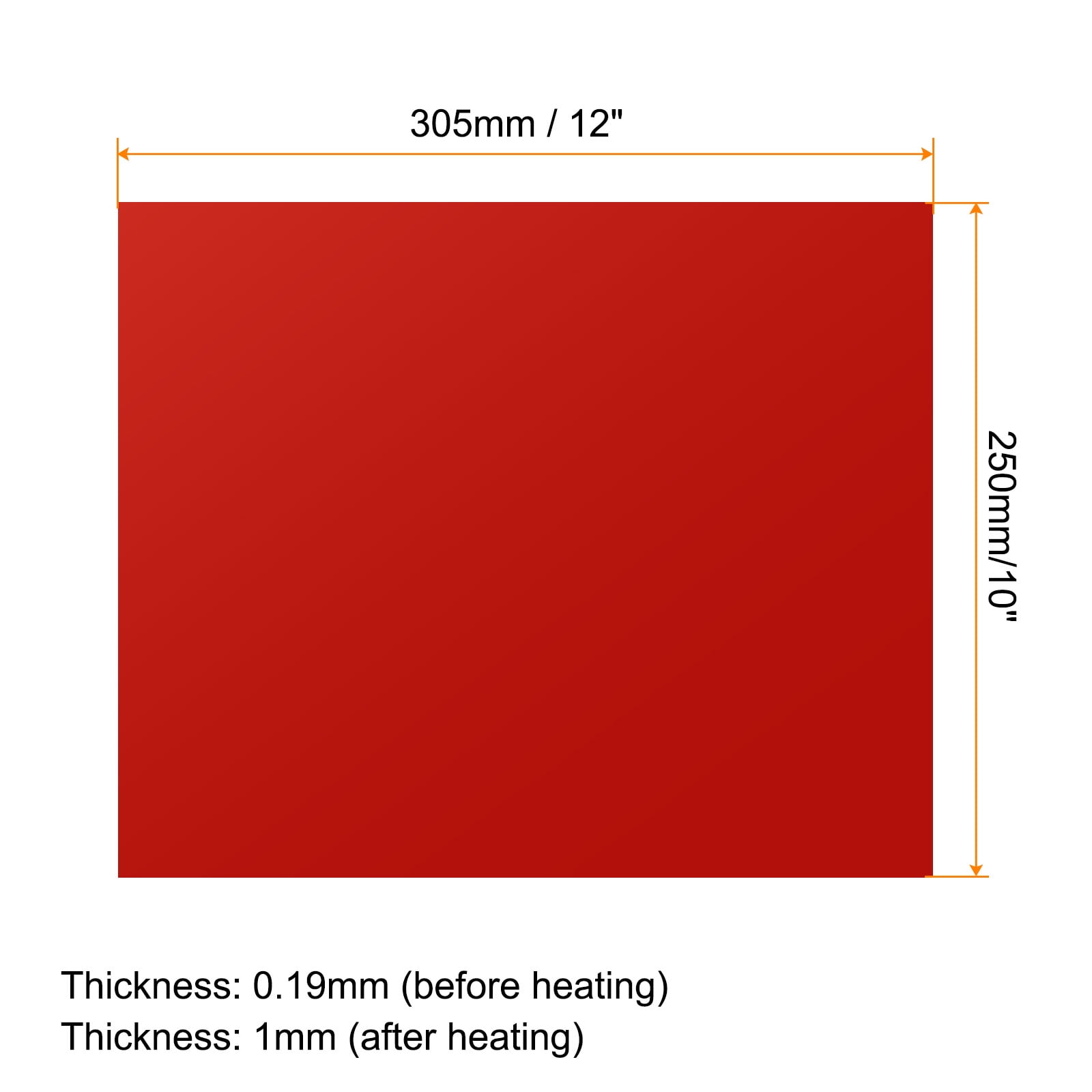 Uxcell 3D Puff Heat Transfer Vinyl 10 Sheets 12"x10" Puffy HTV Vinyl Heat Press Film Iron