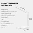 thumbnail image 4 of justharion Lampe de Table 2.5W 5V Lumière de Lecture Réglable 360° Rotative Flexible, Charge et Direction, Tête de Charge, 4 of 8