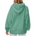 thumbnail image 3 of Hat and Beyond Women's Ultra Soft Fleece Hoodie Customizable Oversized Pullover Hoodie With Half Moon Patch For Custom Branding, 3 of 7