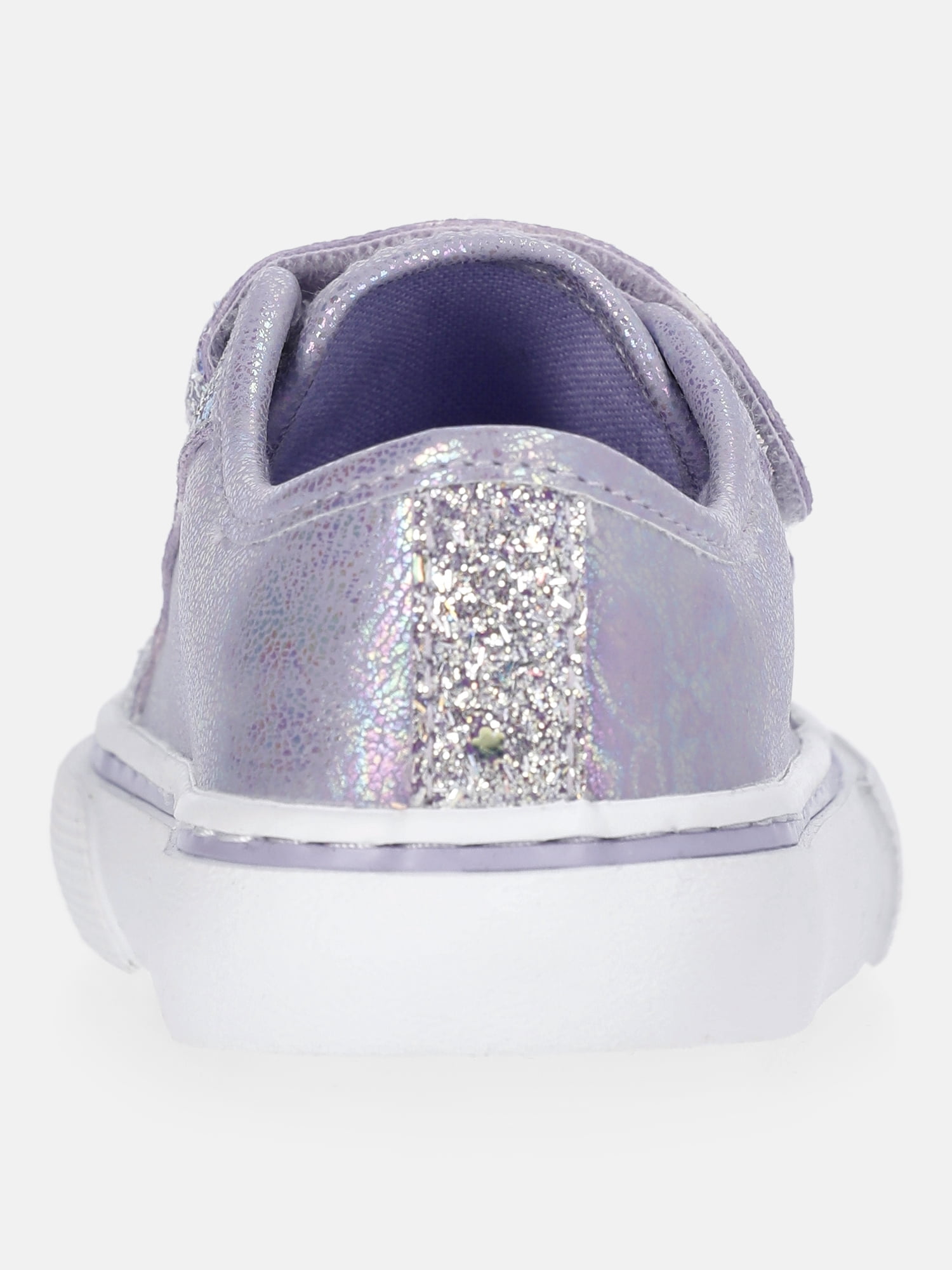 Wonder Nation Toddler Girls Glitter Two Strap Skate Sneakers