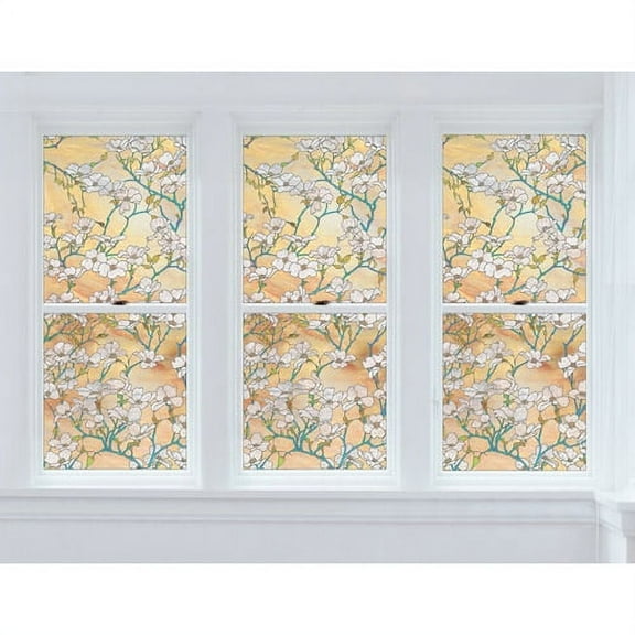 Brewster Home Fashions PF0700 Dogwood Window Premium Film - 24 in.