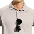 thumbnail image 6 of WTOBBY Men's Casual Golf Shirt with Raglan Long Sleeve, UPF 50+ Protection, and Lightweight Fabric for Comfortable Outdoor Use in Hot Weather ,Light Gray 2XL, 6 of 7