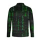 thumbnail image 3 of Hombres Sudaderas de Suéter Solapa Rayas Cremallera de Manga Corta Superior, Deportes Casual para el Uso Al Aire Libre, 3 of 5