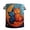 Orange 1PCS, variant on Quilted Laundry With Handles Boho Floral Storage Hamper Cozy Cat Storage Hamper For Bedroom Laundry Room