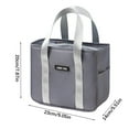 thumbnail image 3 of Fiambrera aislada, bolsa térmica de gran capacidad, contenedor de almacenamiento para entrega de alimentos para bolsa de Picnic de viaje más fresca, 3 of 4