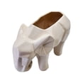 thumbnail image 5 of Maceta En Forma De Elefante Geométrico De Cerámica Esmaltada, 5 of 5