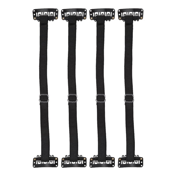 Banda de estiramiento facial con clip para el cabello, banda de estiramiento facial de 4 piezas Banda de estiramiento facial ajustable Banda elástica de estiramiento facial Multifuncional