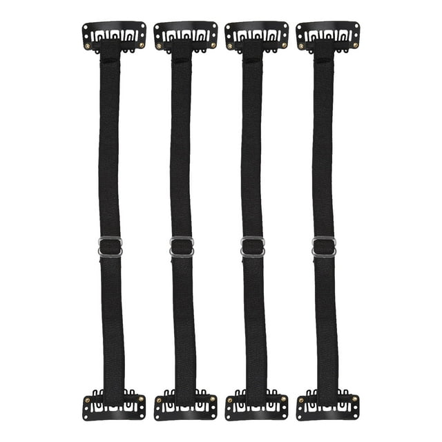Banda de estiramiento facial con clip para el cabello, banda de estiramiento facial de 4 piezas Banda de estiramiento facial ajustable Banda elástica de estiramiento facial Multifuncional